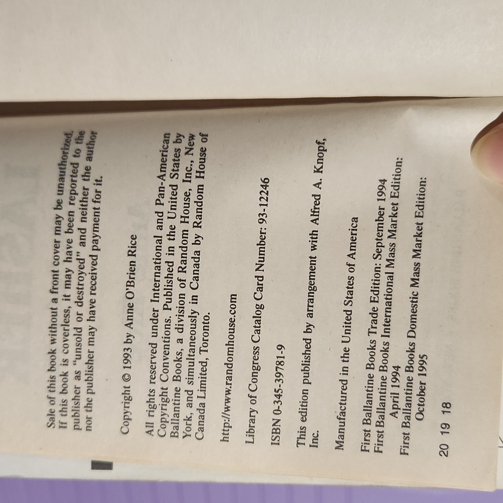 Anne Rice Lasher - Picture 3 of 7